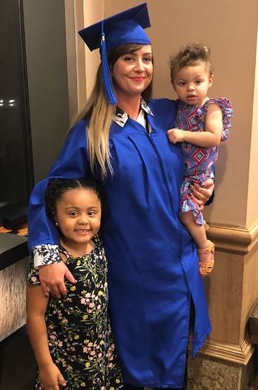 Heather Kilgore with her grandchildren